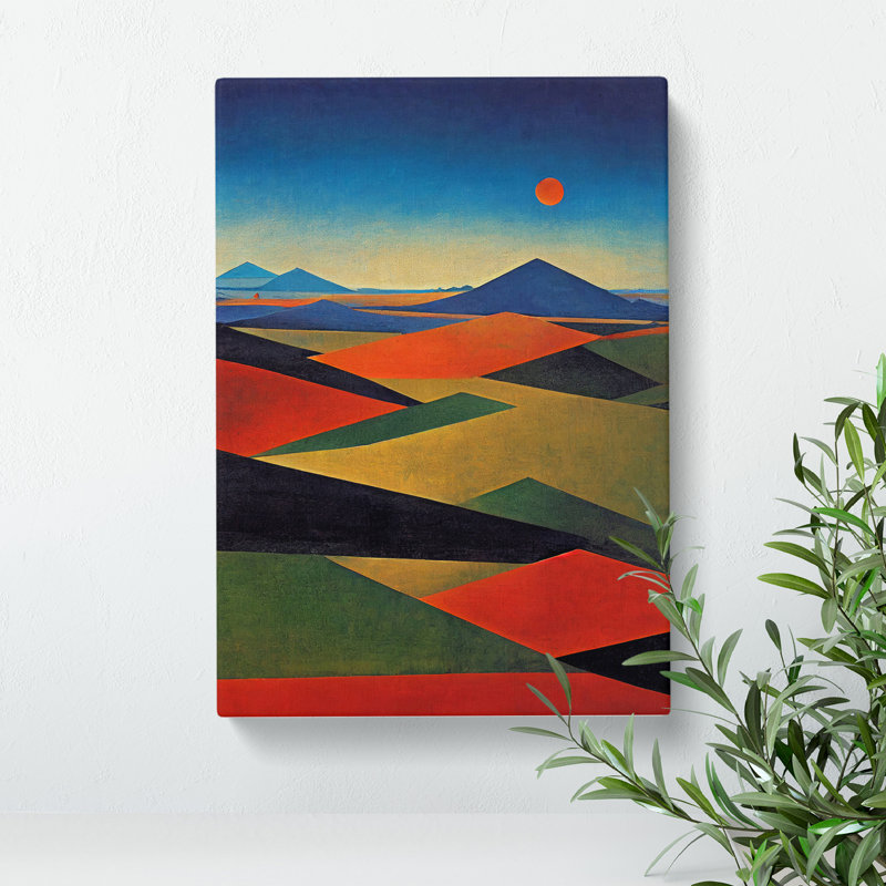 Abstract Landscape Meadow Art No.3 - Wrapped Canvas, 50cm H x 35cm W x 3cm D