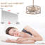 Ventilateur de plafond de style ferme blanc vieilli de 20 pouces avec lumière et télécommande, petit ventilateur de plafond réversible à 6 vitesses avec cage pour chambres à coucher