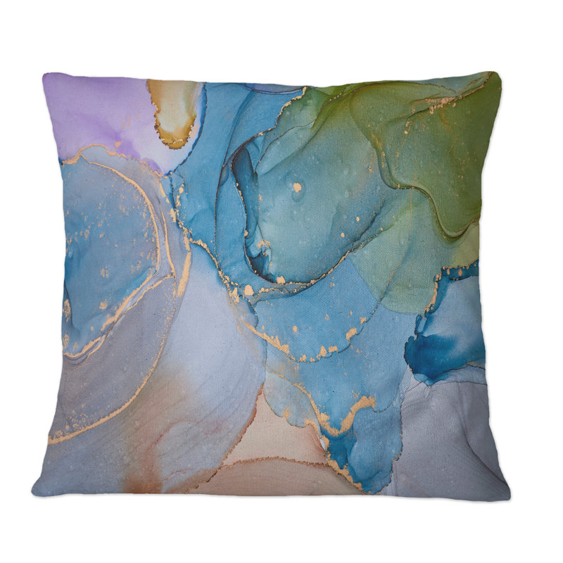 Coussin Green And Blue Tender, 18 po x 18 po