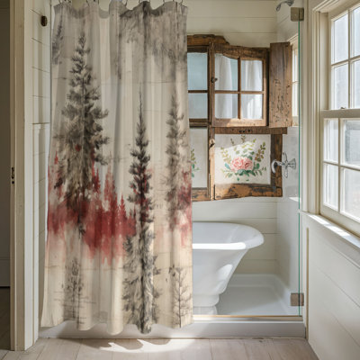 Frosted Woodlands - Premium Shower Curtain