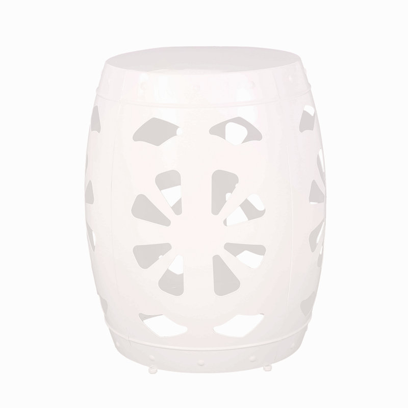 Table de bout en métal - Grand, Blanc