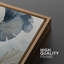 «Blue Ginkgo Leaves Minimalist Abstract Botanical Modern», ensemble de 2 reproductions d'art sur toile encadrées-603197499-603197476
