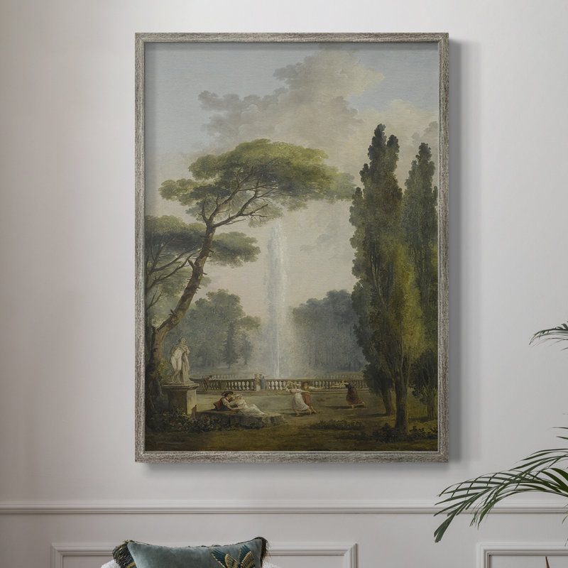 Reproduction florale vintage avec encadrement Cccx - bois massif