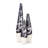 Laynette Metal Iron Vase with Tapered Silhouette and Swirled Design-1314846313-1314846312