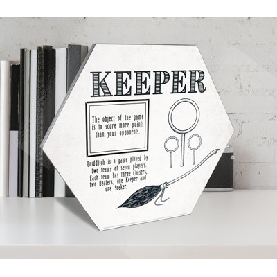 Harry Potter (Quidditch - Keeper) Knexagon Wood Print