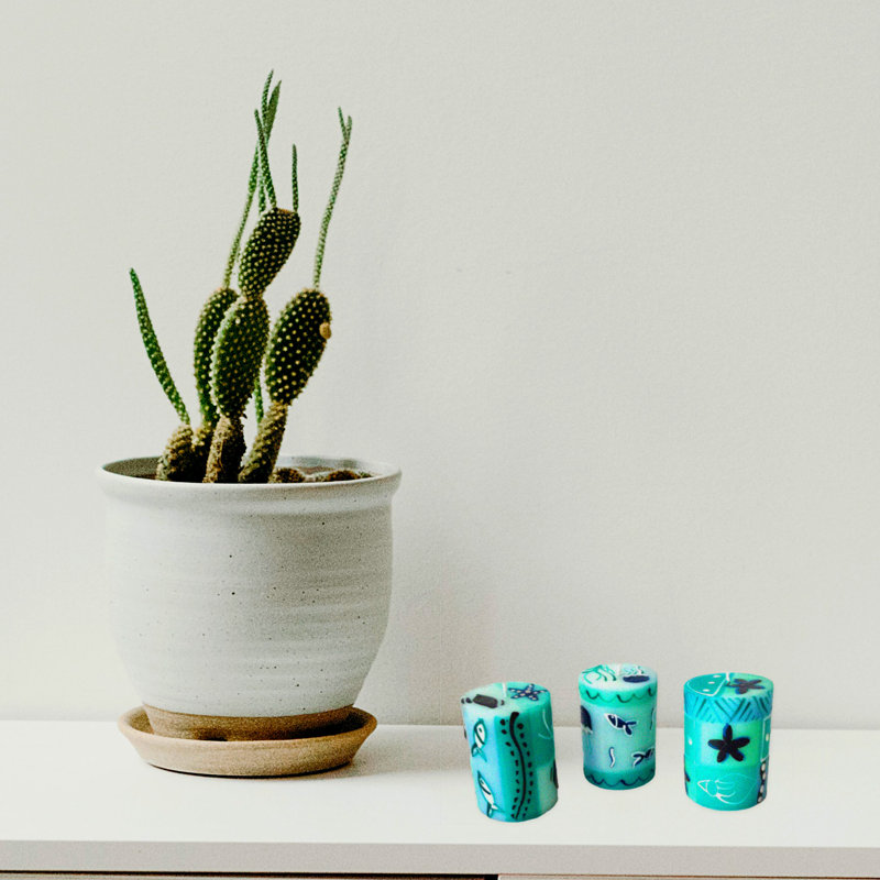Unscented Votive Candle, Blue