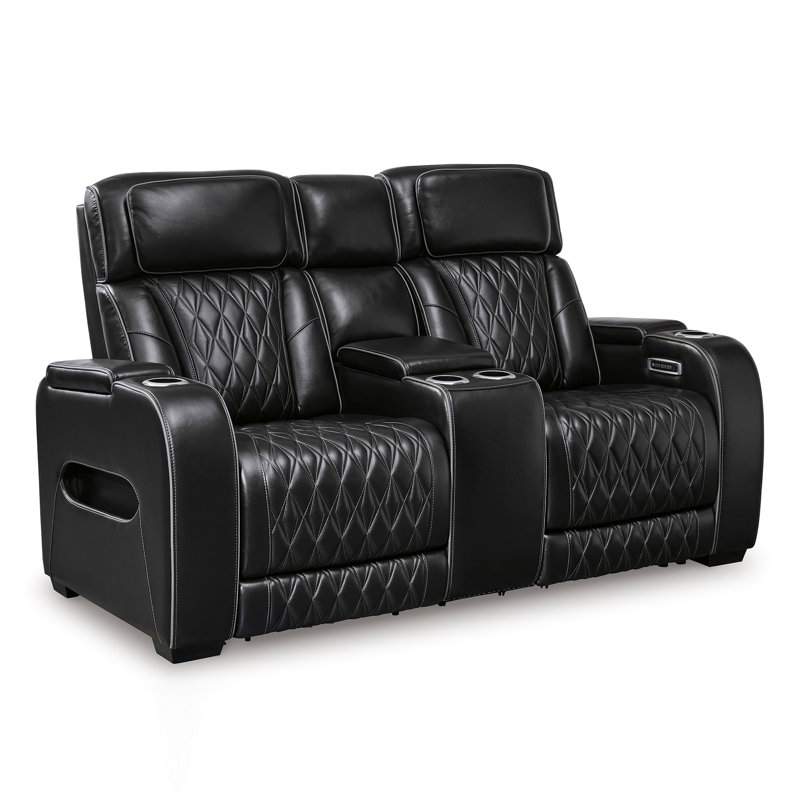 Causeuse inclinable électrique avec console Boyington