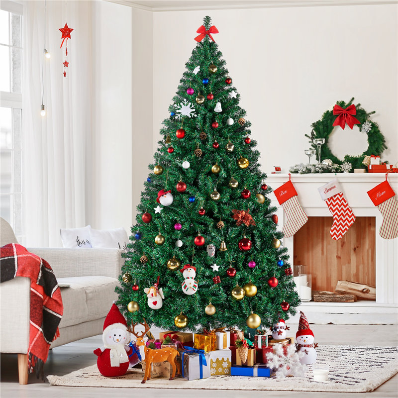 Artificial Fir Christmas Tree, 7.19ft H x 4.2ft W x 4.2ft D