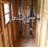 12 ft. W x 4 ft. D Western Red Cedar Spacesaver Lean-To Outdoor Storage Shed with Sliding Doors and Cedar Shingle Roof