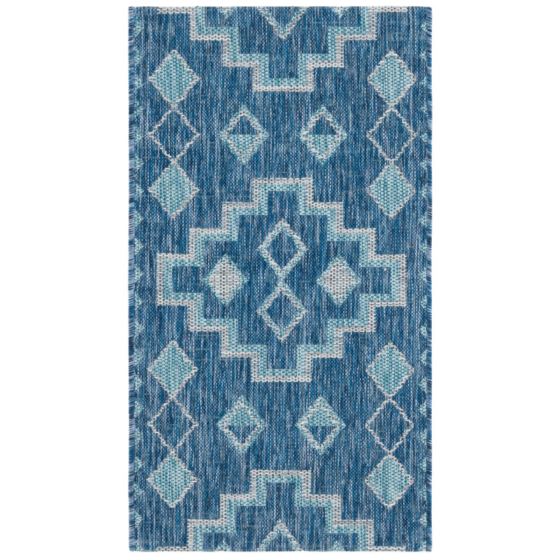 Amarien Geometric Indoor/Outdoor Area Rug, Rectangle 2' x 3'7"