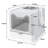 Foldable Plastic Cat Litter Box Top Entry Type Anti-Splashing With Lid/ Scoop-441696345