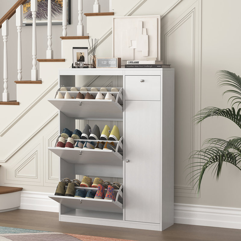 Versatile Freestanding Shoe Cabinet for Organized Entryways and Spaces