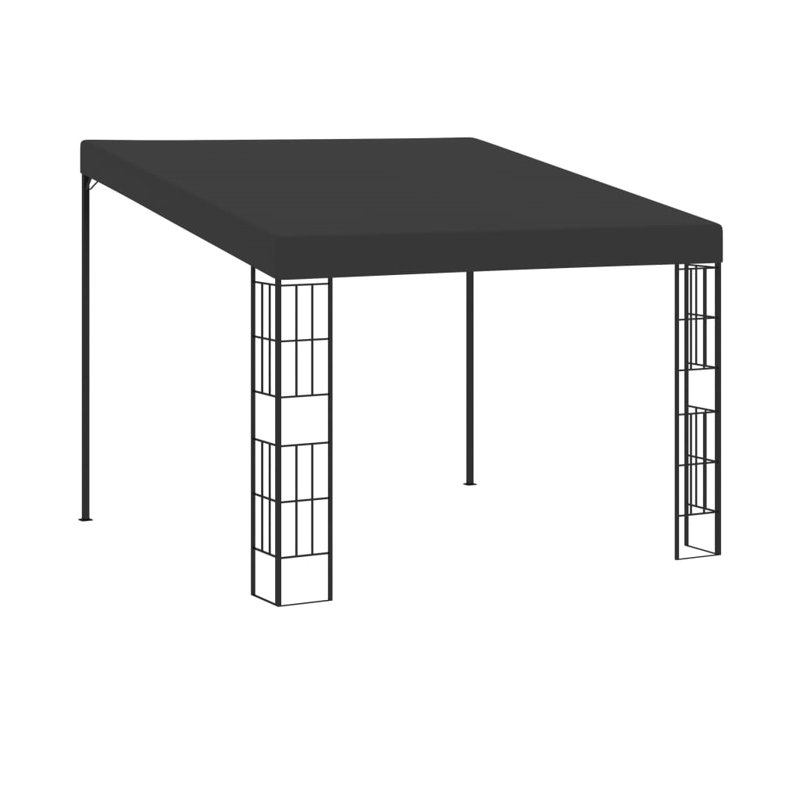 Meurer 1.18m x 1.18m Steel Patio Gazebo, Anthracite