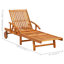 Chaise longue double en acacia avec coussins et table Filippo-981339132