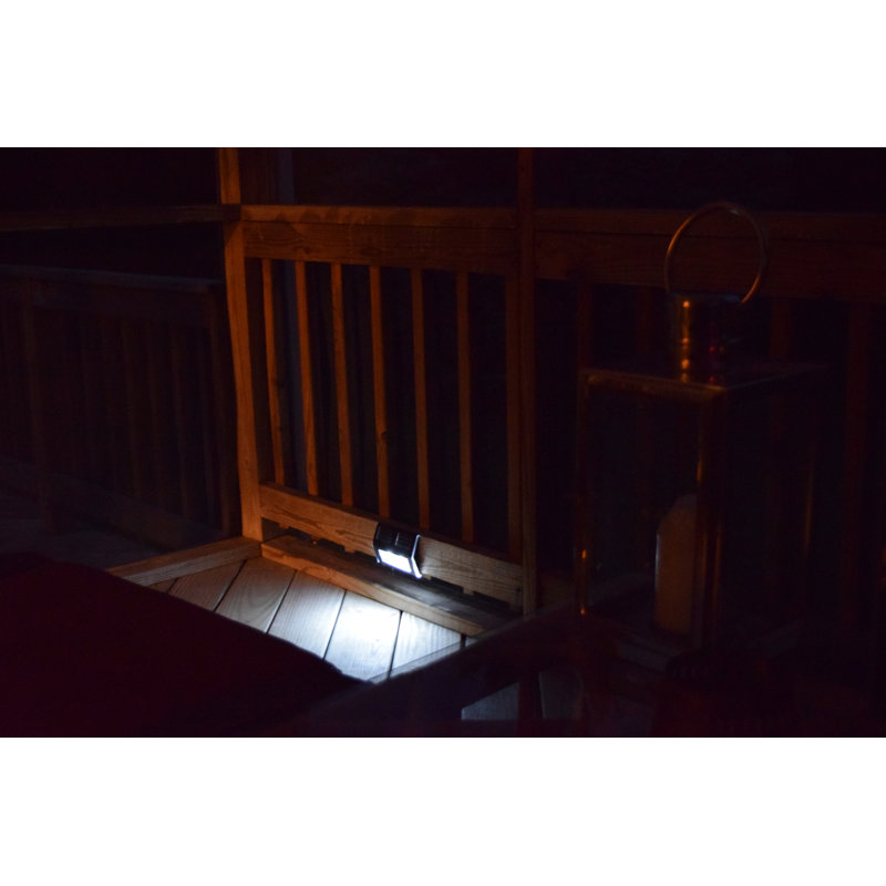 Bronze Solar Powered LED Outdoor Deck Floodlights, Set of 4