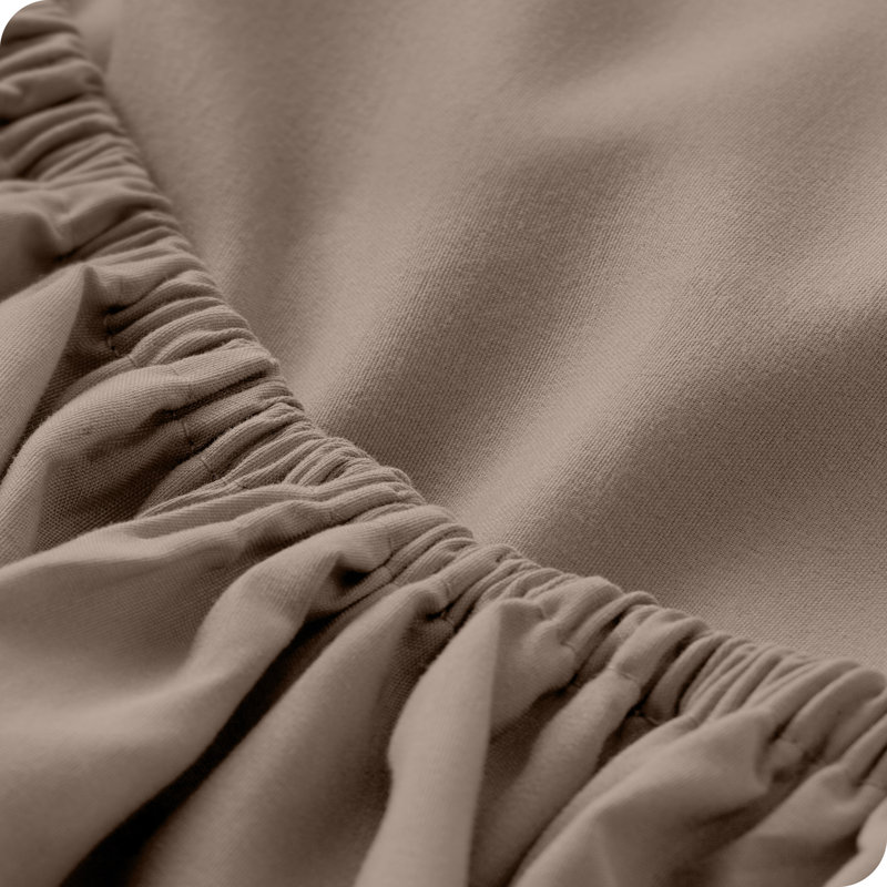Drap-housse en microfibre, Drap-housse de taille très grand, Taupe