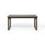 Table de salle à manger d'extérieur extensible en bois d'acacia, gris
