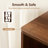6 Tier Corner Bookshelf, 66" Tall L Shaped Bookshelf With Baffle, Freestanding Display Corner Shelf, Wooden Bookcase With Open Shelf Units For Living Room, Bedroom, Home Office, Walnut