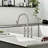 3 Hole Bridge Kitchen Faucet With Pull Down Sprayer,2 Handle Faucet For Kitchen Sinks Pull Out Sprayer Kitchen Sink Faucet