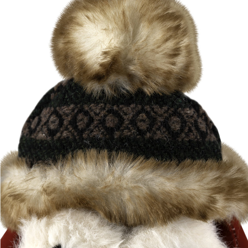Plush Baby Owl In Plaid Christmas Ornament