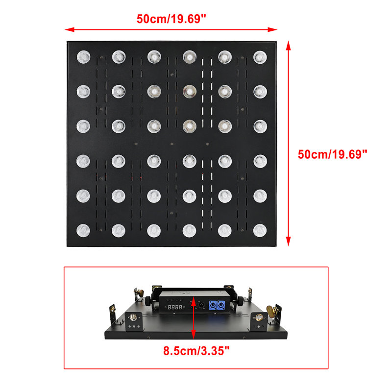 36 RGB 6x6 Tri-Coloured Matrix Blinder Light