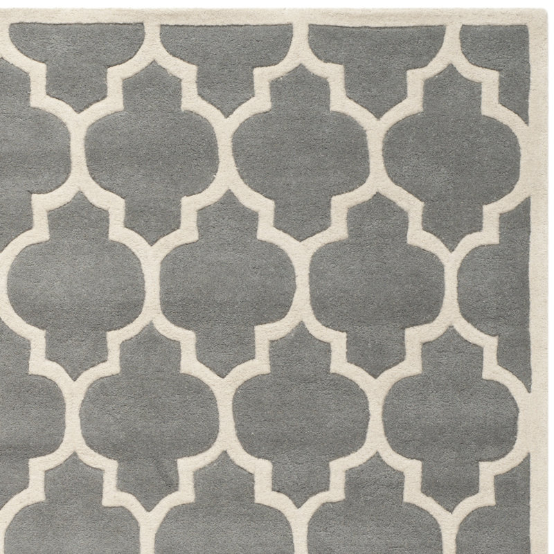 Carolene Hand Tufted Wool Geometric Rug, Rectangle 8' x 10'