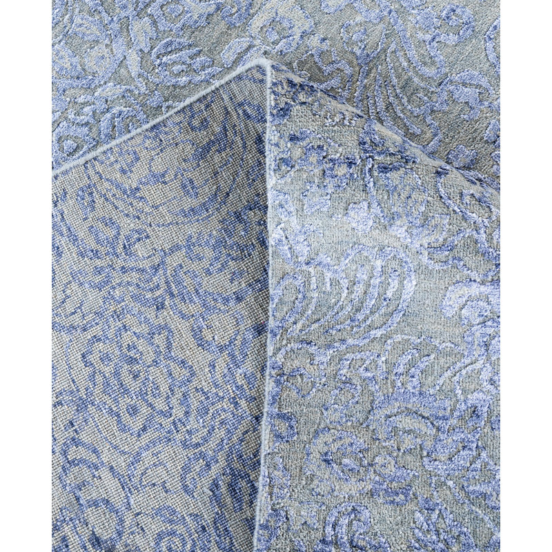 Overdyed One-of-a-Kind 9'1" x 12' Hand Knotted Area Rug