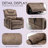 Carollynn Oversized Power Lift Chair, Dual Motor Lay Flat Recliner with Heat & Massage