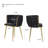 Evanni Velvet Upholstered Metal Side Chair-1233138671-1219530802