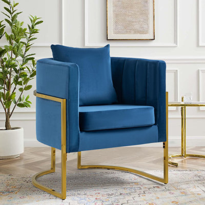 Marquet Velvet Barrel Chair