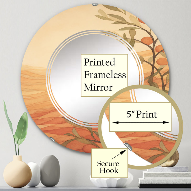 Miroir mural Colgett, 24 po x 24 po