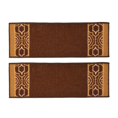 Tapis d'escalier antidérapants lavables à la machine, taille 8,5 po x 26 po