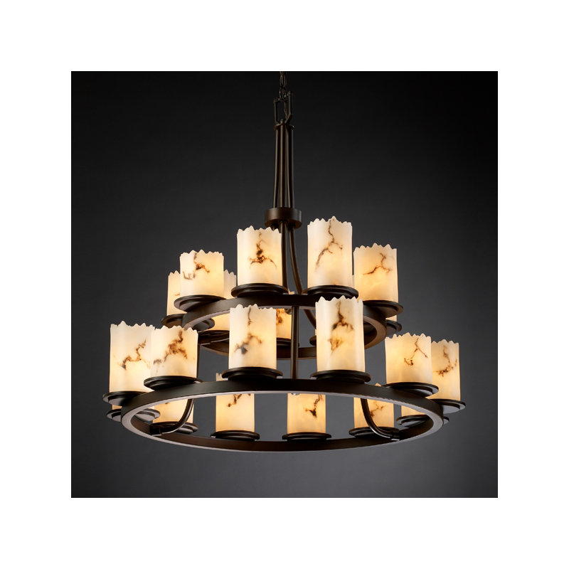Lustree empire ombré 21 lumières Aleynah, Bronze foncé