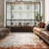 Abrienne Soft Shiny Border Orange/Grey Rug
