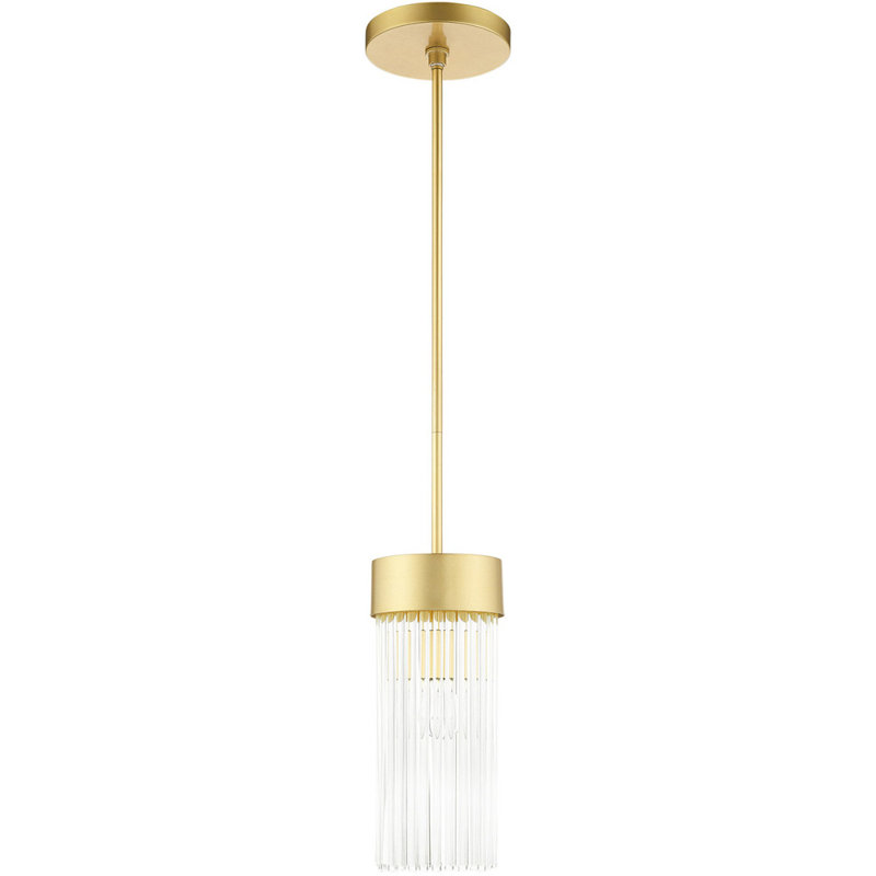 Lustre tambour simple à 1 lumière DEL Khaylee