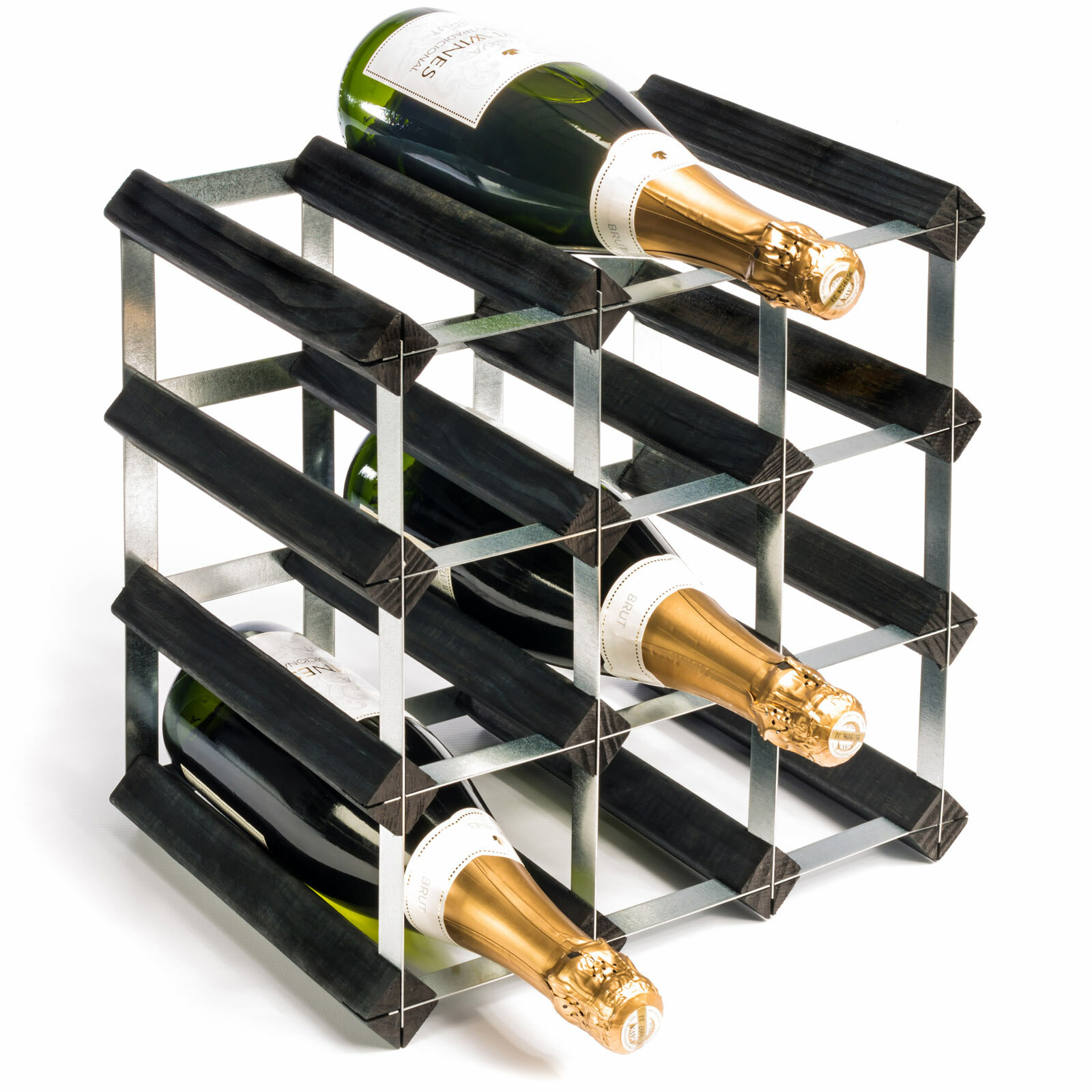 Symple Stuff Barros 12 Bottle Wall Mounted Wine Rack | Wayfair.co.uk