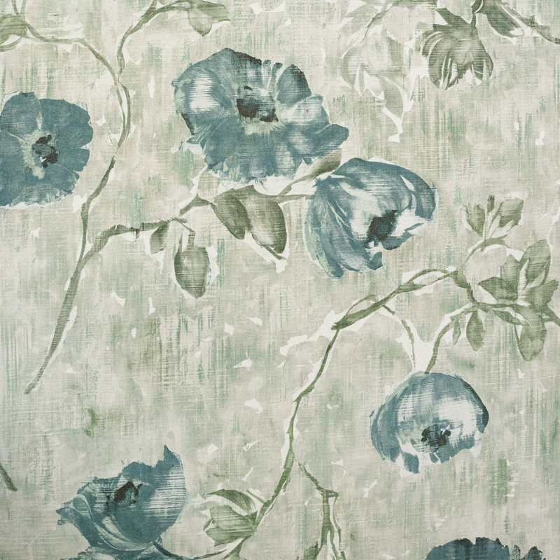 Thaler Large Petunia Shimmery Flowers 8.5M X 70Cm Wallpaper Roll, Green