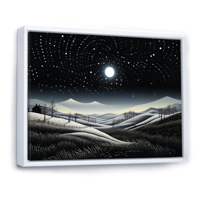 «Winter Farm», reproduction monochrome V