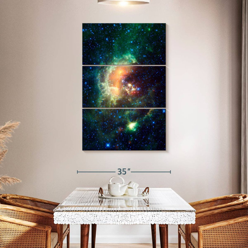 Oberle Sparkling Tadpole Nebula, 50" H x 32" W