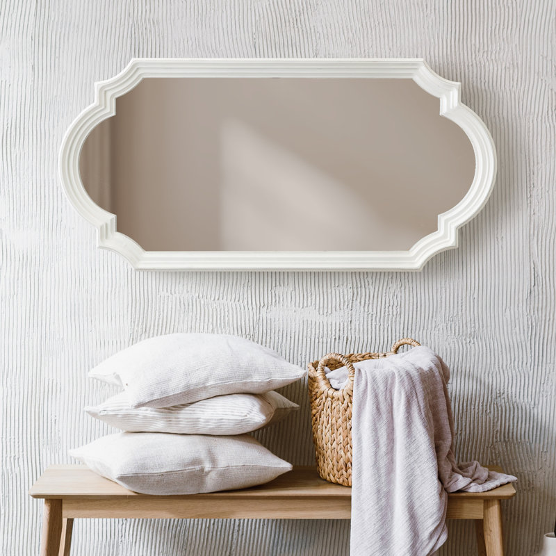 Second Avenue MDF Mirror, White, 42" x 20"