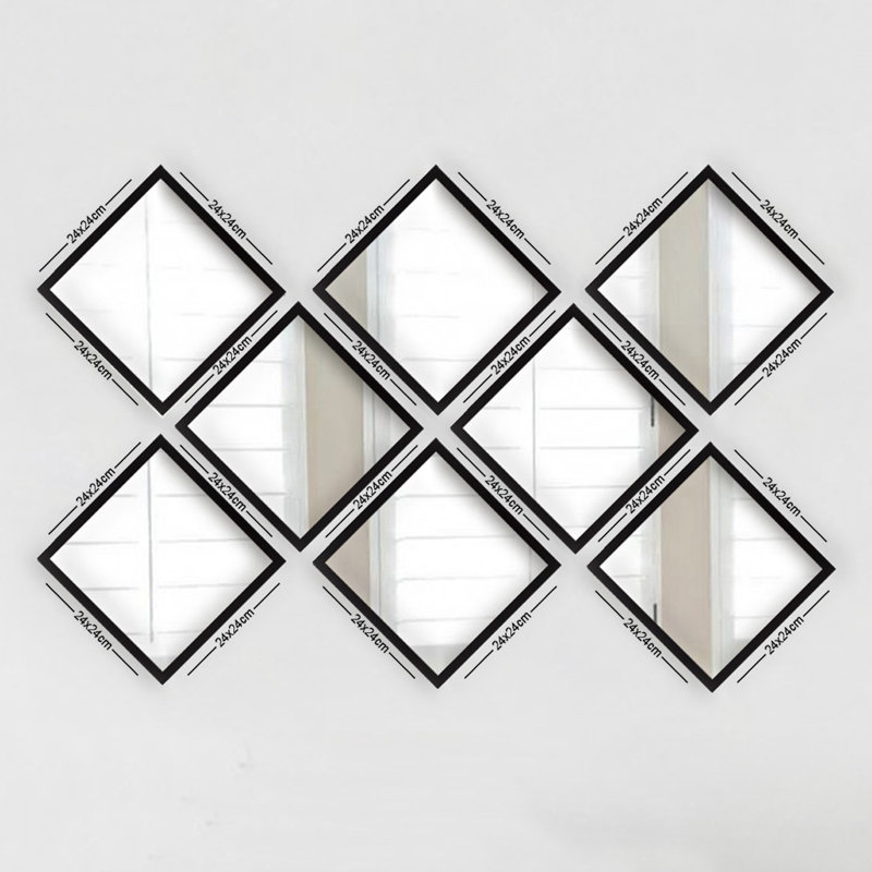 Delfim Plastic Flat Mirror Set