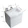 Integrated Solid Surface Basin WITHOUT Drain & Faucet(No Base!)