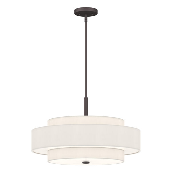 Flaire 5 Light Metal Dimmable Drum Chandelier & Reviews | Joss & Main