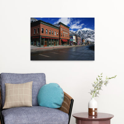 Town Stores Telluride Co, architecture contemporaine abstraite, art de montagne