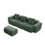 Canapé modulaire avec repose-pieds en velours-129098767