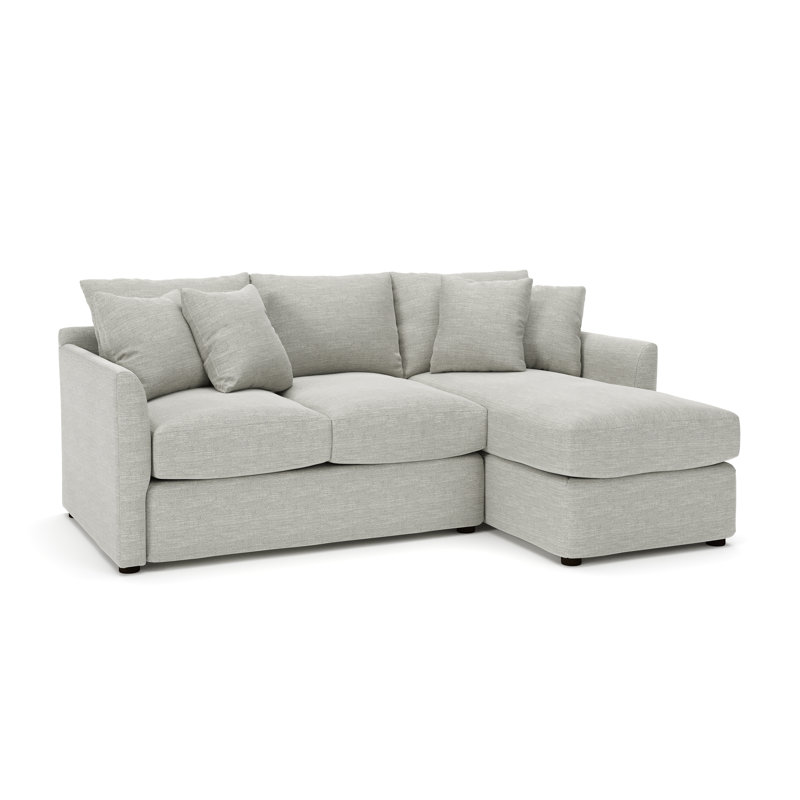 Cecelia Upholstered L-Shaped Sectional, Beat Ash Performance, Right Hand Facing