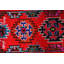 Tapis rétro, tapis de luxe, tapis turc, tapis de chambre rouge 2,9 x 13,1 pi
