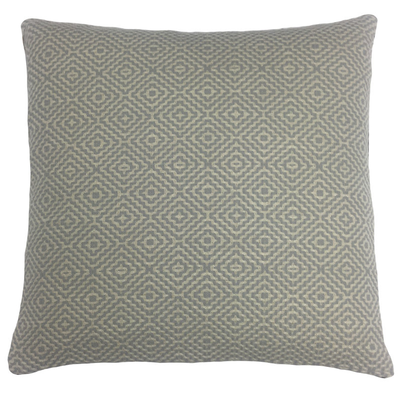 Coussin décoratif géométrique , 24 po x 24 po, Huître