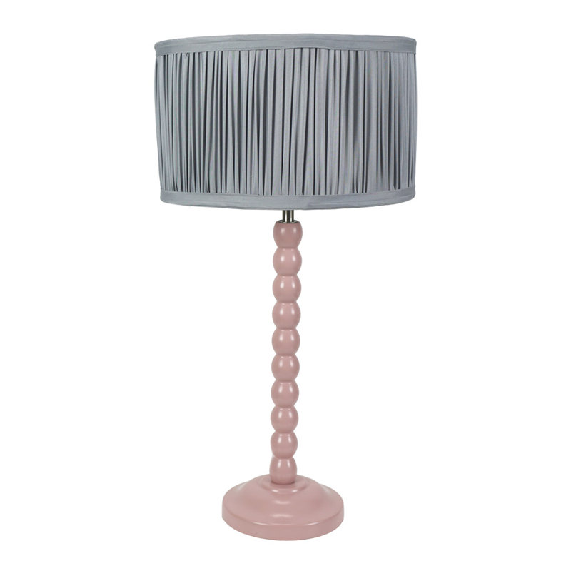 Rosino Wood Table Lamp, Pink, Blue, No