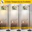 Lampe sur pied arquée avec abat-jour réglable, style Zen Garden, lampe sur pied empilable, 3 températures de couleur, intensité variable, avec interrupteur au pied pour chambre à coucher
